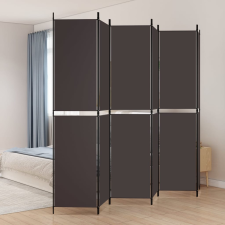 vidaXL 6 paneles barna szövet paraván 300 x 220 cm bútor