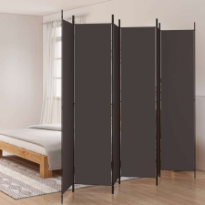 vidaXL 6 paneles barna szövet paraván 300 x 220 cm bútor