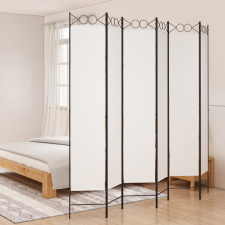 vidaXL 6-paneles fehér szövet térelválasztó 240x220 cm bútor
