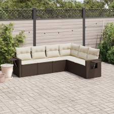 vidaXL 6 részes barna polyrattan kerti ülőgarnitúra párnával kerti bútor