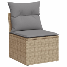 vidaXL 6 részes bézs polyrattan kerti ülőgarnitúra párnával (3221378) kerti bútor