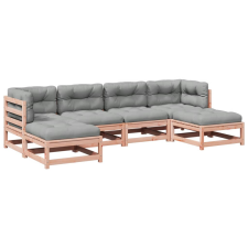 vidaXL 6 részes tömör duglászfenyő kerti társalgószett párnával (3295820) kerti bútor