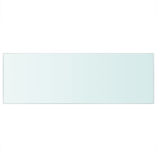 vidaXL 70x25 cm átlátszó panel üvegpolc (243830) bútor
