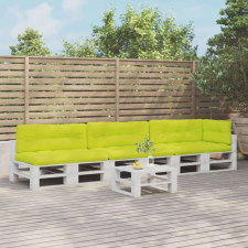 vidaXL 7 db élénkzöld szövet raklappárna kerti bútor