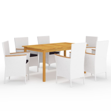 vidaXL 7 részes kerti étkezőgarnitúra kerti bútor