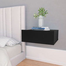 vidaXL 800308 Floating Nightstand Black 40x30x15 cm Chipboard bútor