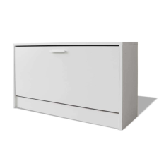 vidaXL 80x24x45 cm fehér cipőtároló pad bútor