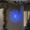 vidaXL 8 db karácsonyi kék csillagfény 140 db LED 17 cm