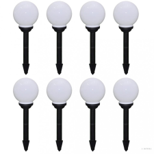 vidaXL 8 db kültéri gyalogjáró LED-lámpa cölöppel 15 cm kültéri világítás