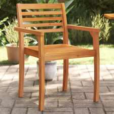 vidaXL 8 db tömör akácfa kerti szék 59x55x85 cm kerti bútor