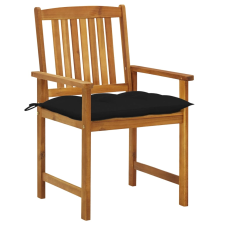 vidaXL 8 db tömör akácfa kerti szék párnákkal (3078200) kerti bútor