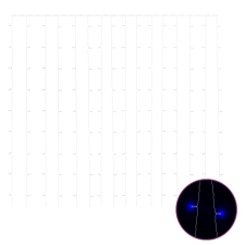 vidaXL 8 funkciós kék fényfüggöny 300 LED-del 3 x 3 m (328930) karácsonyfa izzósor