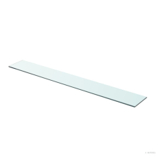 vidaXL 90x12 cm átlátszó panel üvegpolc bútor