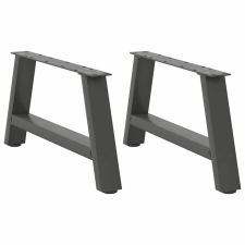 vidaXL A-alakú Dohányzóasztal Lábak - Acél - 70x30-31cm bútor