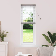 vidaXL Ablak Roló függönyökkel Ezüst 80 x 130 cm Alumínium lakástextília