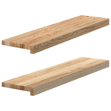 vidaXL ablakpárkányok 2 db kezeletlen 80x20x2 cm tömör fa tölgyfa lakástextília