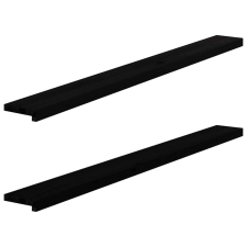 vidaXL ablakpárkányok 2 db sötétbarna 160x15x2 cm tömör fa tölgyfa lakástextília