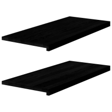 vidaXL ablakpárkányok 2 db sötétbarna 90x40x2 cm tömör fa tölgyfa lakástextília