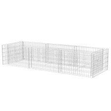 vidaXL acél gabion magaságyás 270 x 90 x 50 cm (142556) kerti tárolás