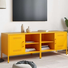 vidaXL Acél TV-szekrény - Mustársárga - 2 db - 68x39x50,5cm bútor