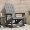 vidaXL Adirondack hintaszék Világosszürke 73.5x92x90 cm HDPE
