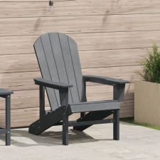 vidaXL Adirondack szék Világosszürke 74x82x91 cm HDPE kerti bútor