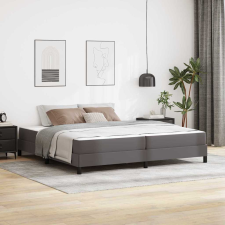 vidaXL Ágy Egyéb Szürke 200 x 200 cm Műbőr ágy és ágykellék