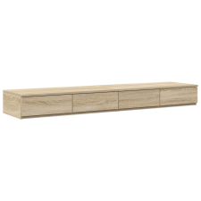 vidaXL Ágy Fiókok Sonoma Tölgy 135x36,5x16,5 cm Műanyag (866989) bútor