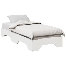 vidaXL ágy matrac nélkül rakásolható fehér 75x190 cm tömör fa ágy és ágykellék