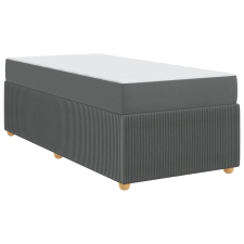 vidaXL Ágykeret Egyéb Sötétszürke 100 x 200 cm szövet (3398354) ágy és ágykellék