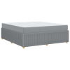 vidaXL Ágykeret Egyéb Világosszürke 180 x 200 cm szövet (3398418)