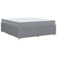 vidaXL Ágykeret Egyéb Világosszürke 180 x 200 cm szövet (3398418) ágy és ágykellék