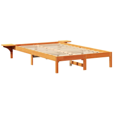 vidaXL Ágykeret éjjeli szekrényekkel Barna 120 x 190 cm Faggyú barna (873201) ágy és ágykellék