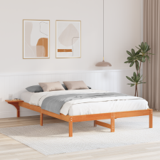 vidaXL Ágykeret éjjeli szekrényekkel Barna 150 x 200 cm Faggyú barna ágy és ágykellék