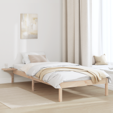 vidaXL Ágykeret éjjeli szekrényekkel Barna 80 x 200 cm Barna ágy és ágykellék
