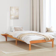vidaXL Ágykeret éjjeli szekrényekkel Barna 90 x 190 cm Faggyú barna ágy és ágykellék