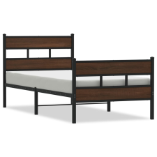 vidaXL ágykeret fejtámlával és lábtámasszal matrac nélkül 75 x 190 cm (4017159) ágy és ágykellék