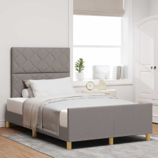 vidaXL Ágykeret fejtámlával Tópszínű 120 x 190 cm szövet ágy és ágykellék