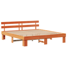 vidaXL Ágykeret Fejvéggel Barna 180x200 cm Tömör Fenyő (872433) ágy és ágykellék