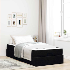 vidaXL Ágykeret Fekete 80 x 200 cm szövet ágy és ágykellék