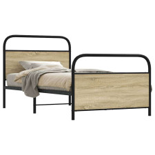 vidaXL ágykeret matrac nélkül 107x203 cm sonoma tölgyfa műfa ágy és ágykellék