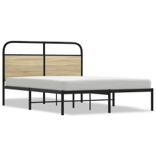 vidaXL ágykeret matrac nélkül 120x190 cm sonoma tölgyfa műfa (4100255) ágy és ágykellék