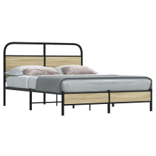 vidaXL ágykeret matrac nélkül 140x190 cm sonoma tölgyfa műfa ágy és ágykellék