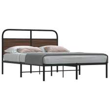 vidaXL ágykeret matrac nélkül 160x200 cm barna tölgyfa műfa ágy és ágykellék