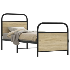 vidaXL ágykeret matrac nélkül 75x190 cm sonoma tölgyfa műfa ágy és ágykellék
