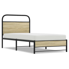 vidaXL ágykeret matrac nélkül 75x190 cm sonoma tölgyfa műfa (4100418) ágy és ágykellék