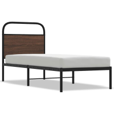 vidaXL ágykeret matrac nélkül 80x200 cm barna tölgyfa műfa (4100298) ágy és ágykellék