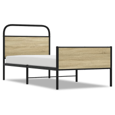 vidaXL ágykeret matrac nélkül 80x200 cm sonoma tölgyfa műfa (4100437) ágy és ágykellék