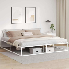 vidaXL ágykeret matrac nélkül fehér 200x200 cm fém ágykeret ágy és ágykellék