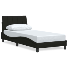 vidaXL ágykeret matrac nélkül fekete 90x190 cm szövet (3310358) ágy és ágykellék